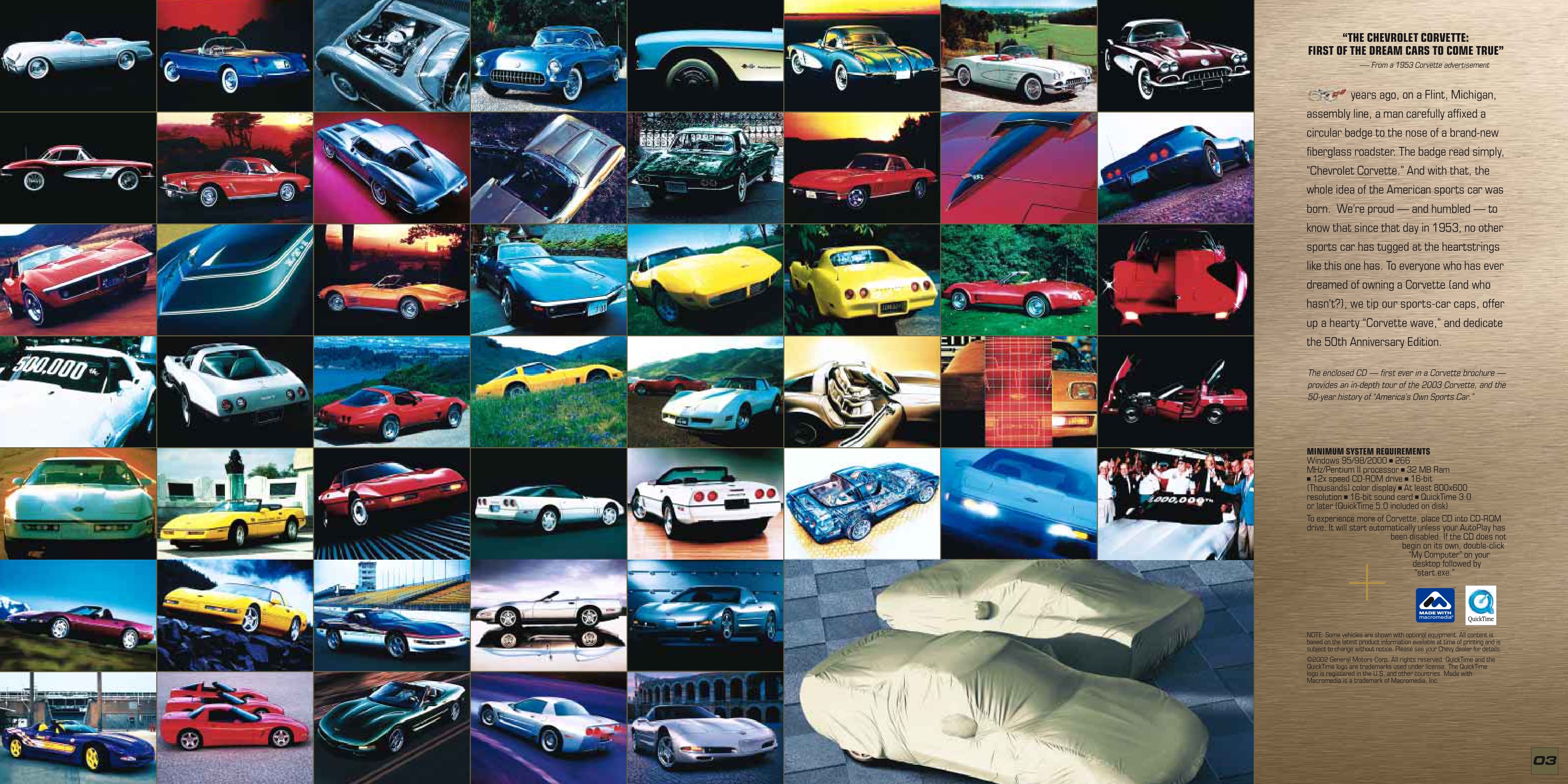 2003 Corvette Brochure Page 12
